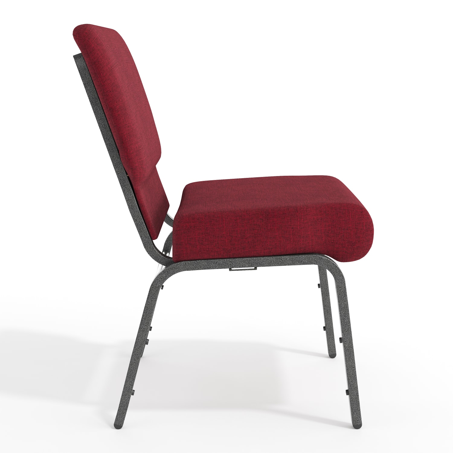 Flash Furniture HERCULES Series 21inW Stackable Church Chair, Crimson/Silvervein - Image 10