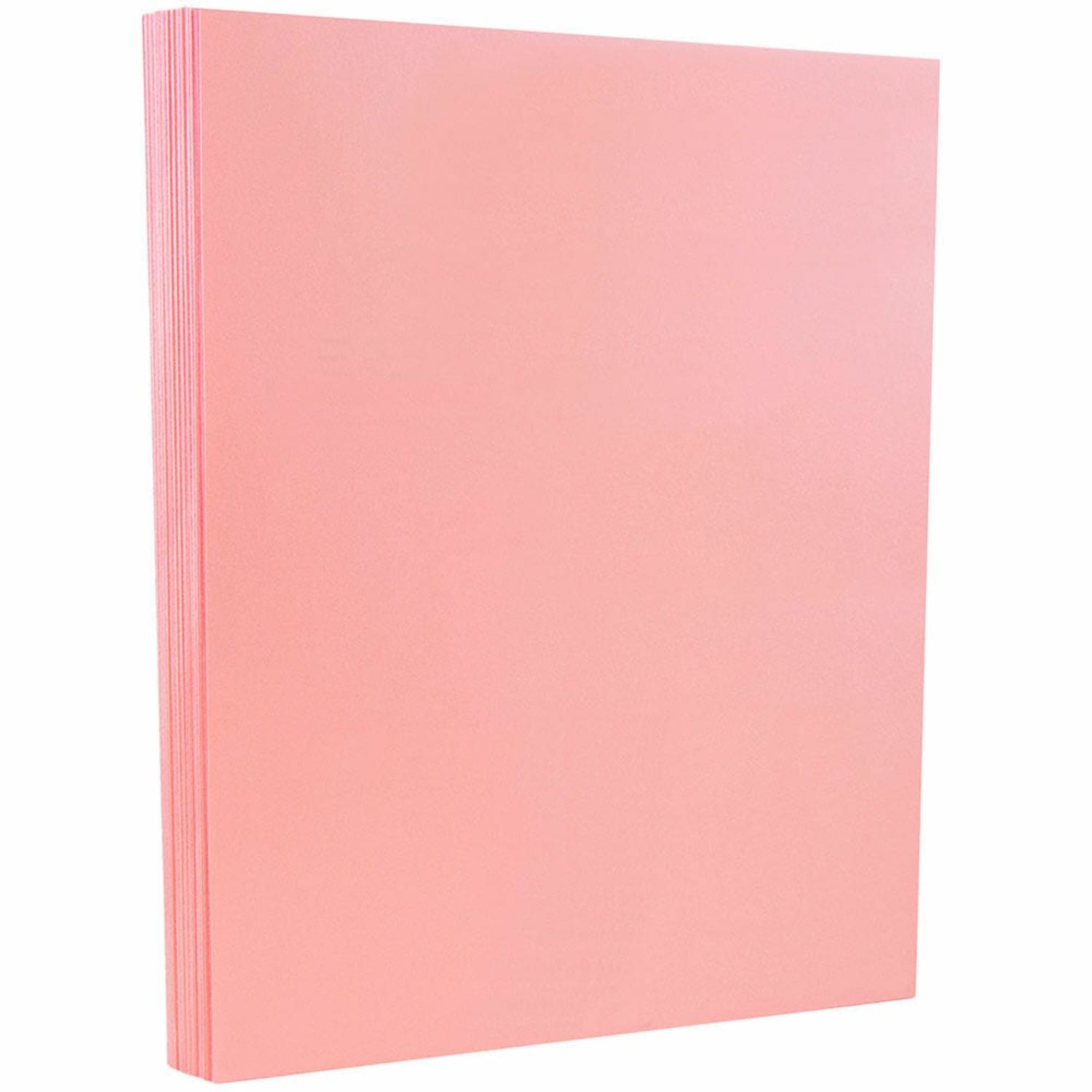 JAM Paper Vellum Bristol Card Stock, Baby Pink, Letter (8.5in x 11in), 67 Lb, Pack Of 100