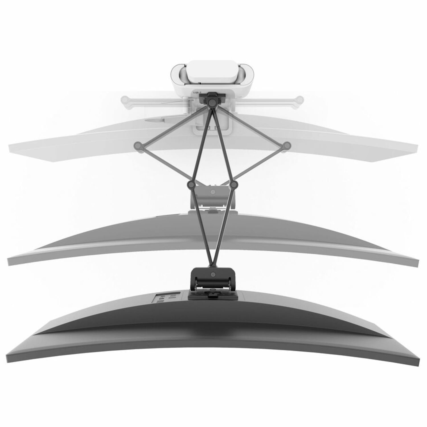 Ergotron TRACE Desk Mount for Monitor, LCD Display - White - 1 Display(s) Supported - 38in Screen Support - 21.61 lb Load Capacity - 75 x 75, 100 x 100 - Image 5