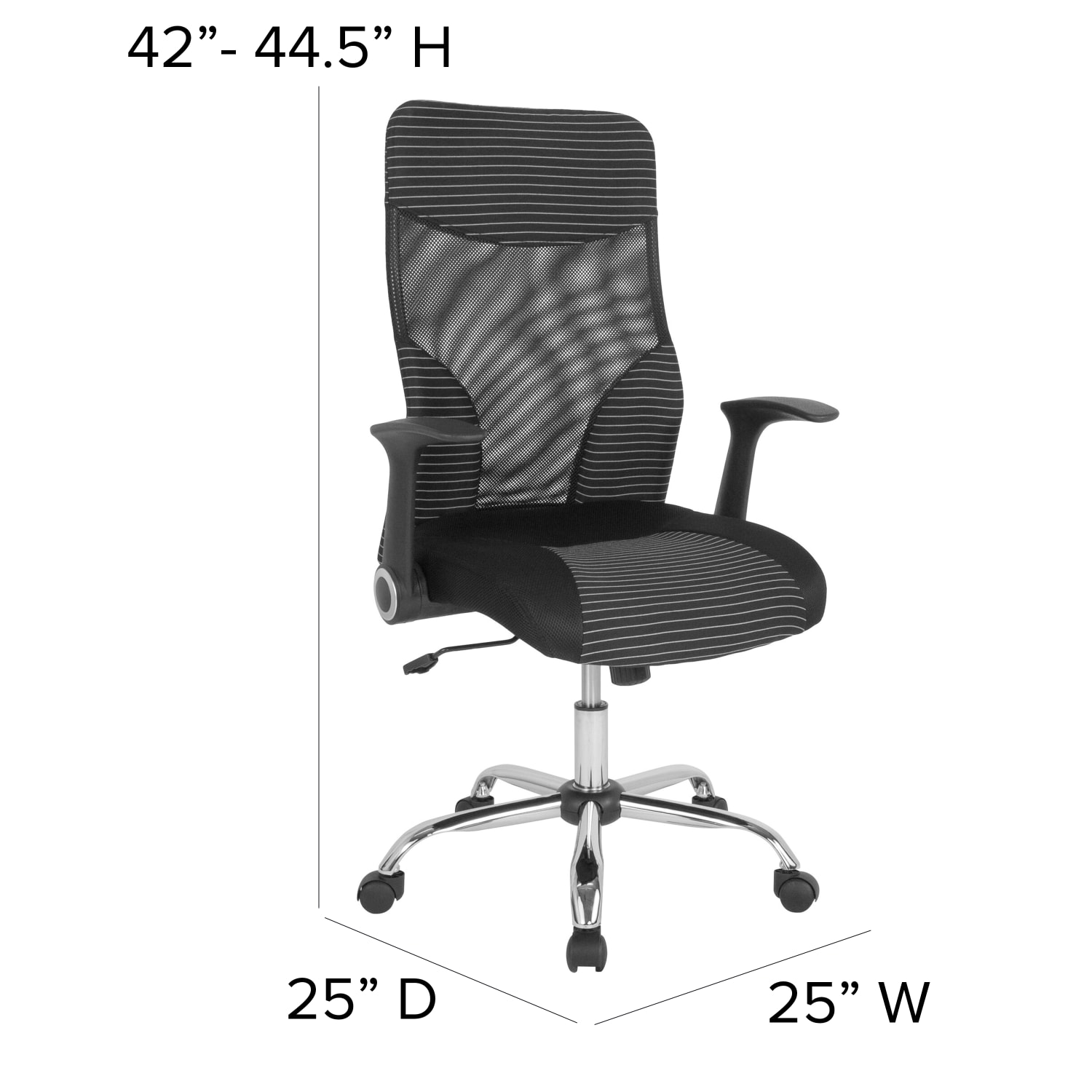 Flash Furniture Milford Ergonomic Mesh High Back Executive Office Chair BlackWhite PopularChairscom