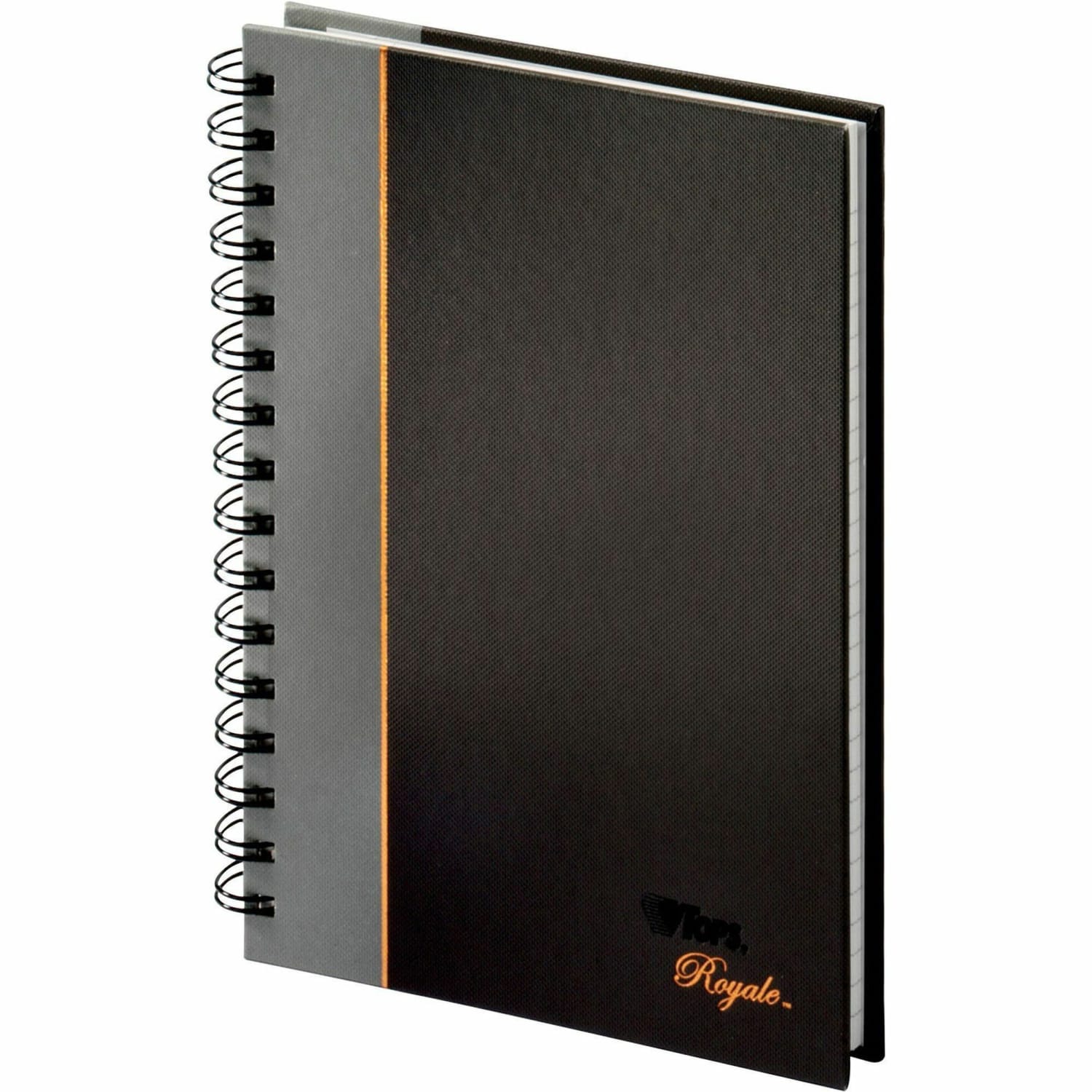 TOPS Royale Wirebound Notebook, 5 7/8in x 8 1/4in, Legal Ruled, 96 Sheets, Gray/Black - Image 5