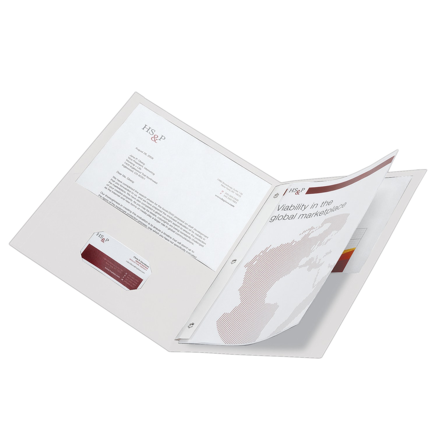 Office Depot Brand 2-Pocket Textured Paper Folders With Prongs, White, Pack Of 10 - Image 4