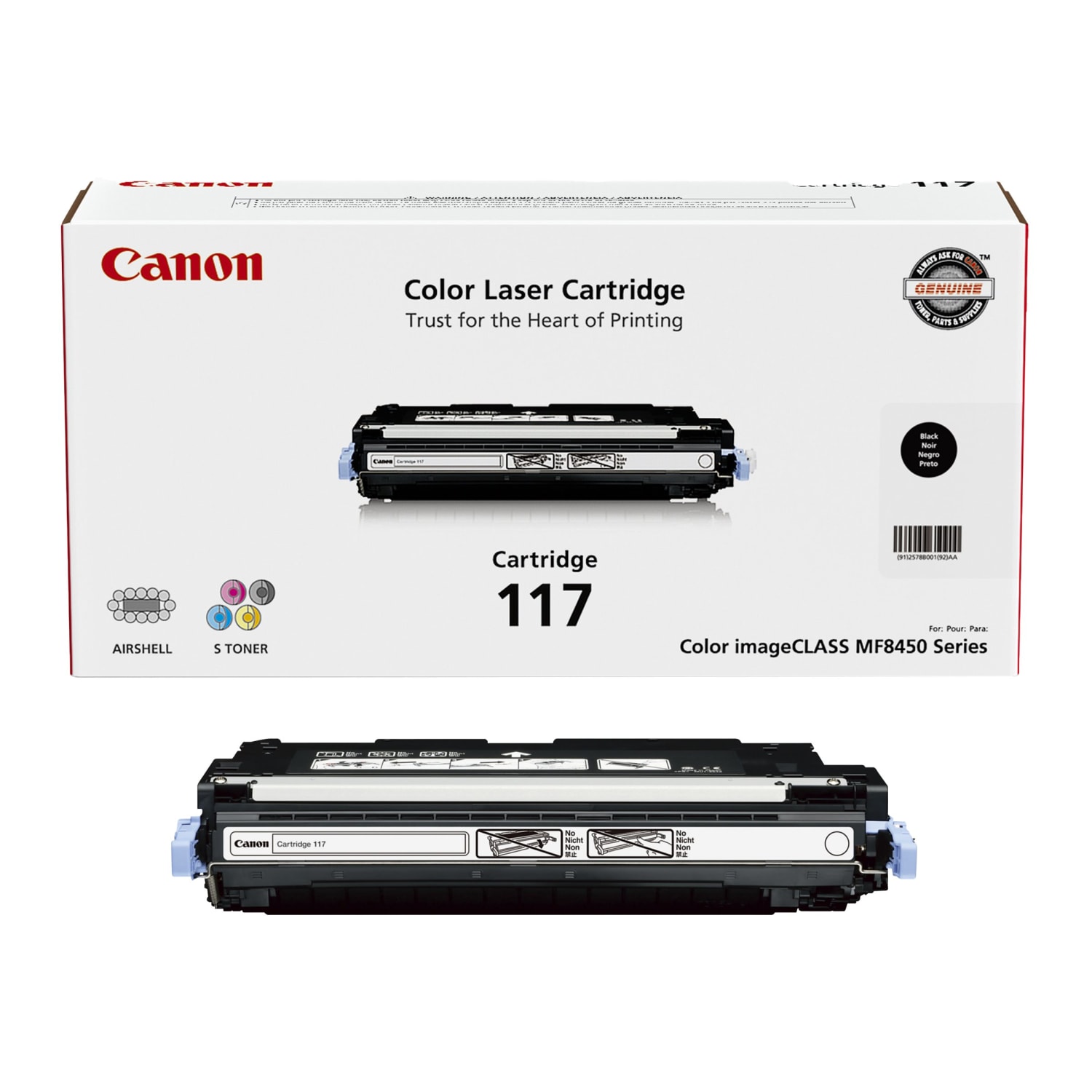 Canon 117 Black Toner Cartridge, 2578B001 - Image 3