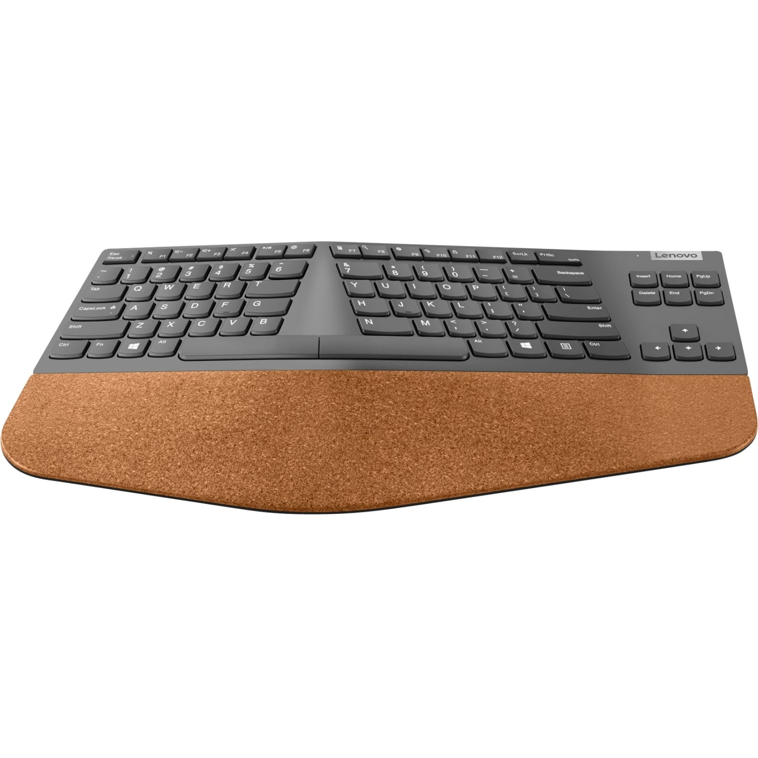 Lenovo Go Wireless Split Keyboard - US English - Wireless Connectivity - 2.40 GHz - English (US) - PC - Scissors Keyswitch - AA Battery Size Supported - Storm Gray - Image 3