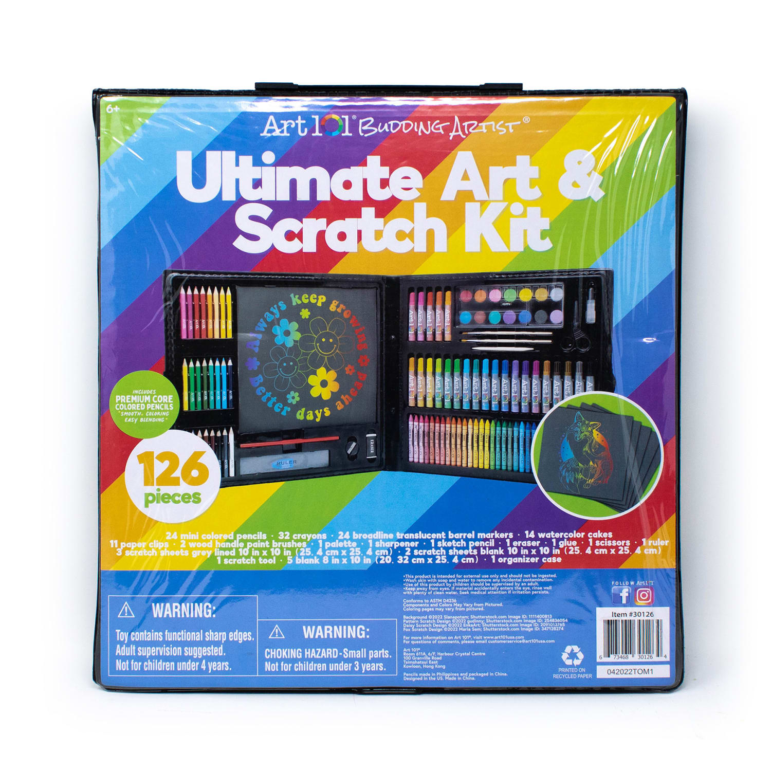 Art 101 Ultimate 126-Piece Scratch Kit - Image 3