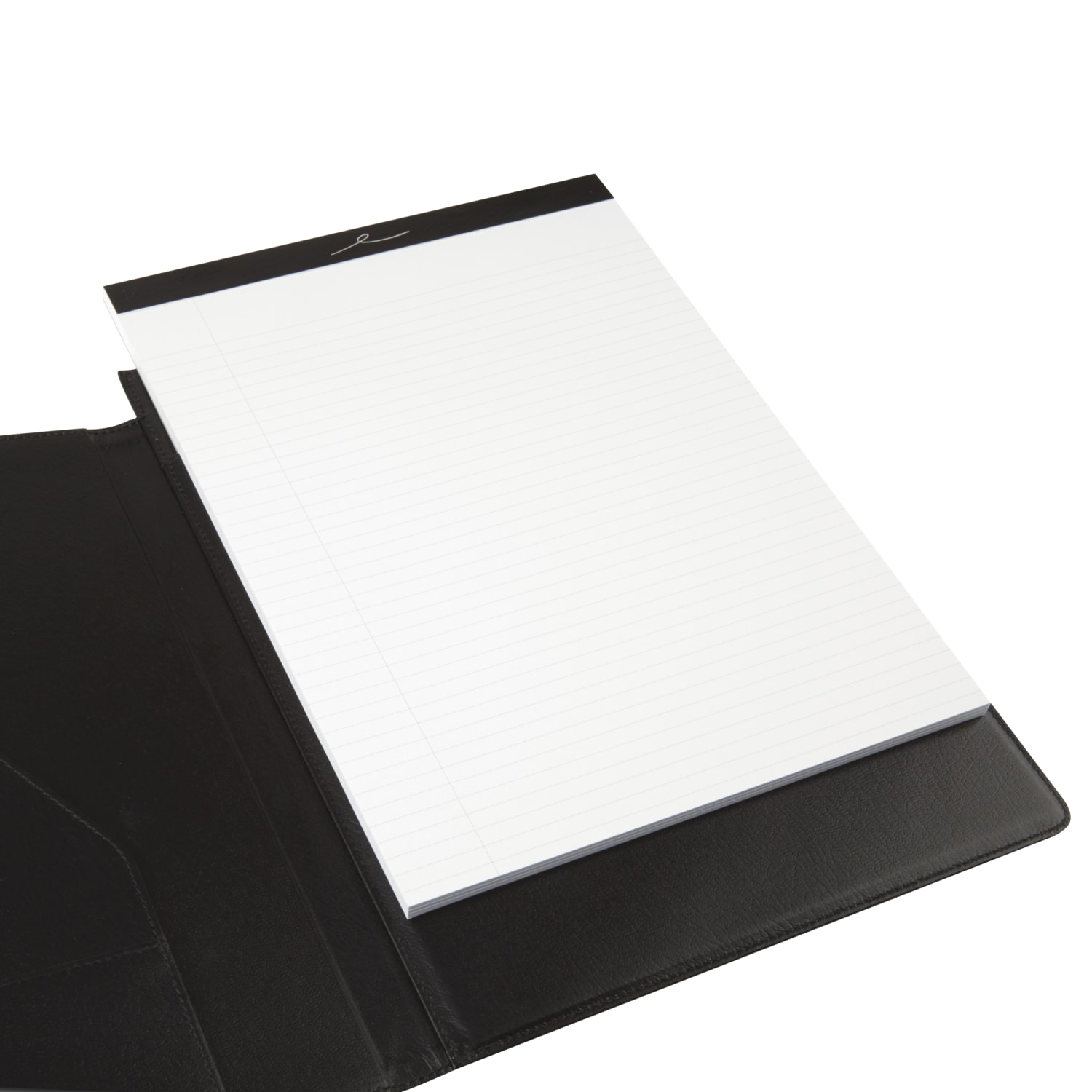 Office Depot Brand Professional Legal Pad With Privacy Cover, 8-1/2in x 11in, Narrow Ruled, White, 100 Pages (50 Sheets), Black - Image 4