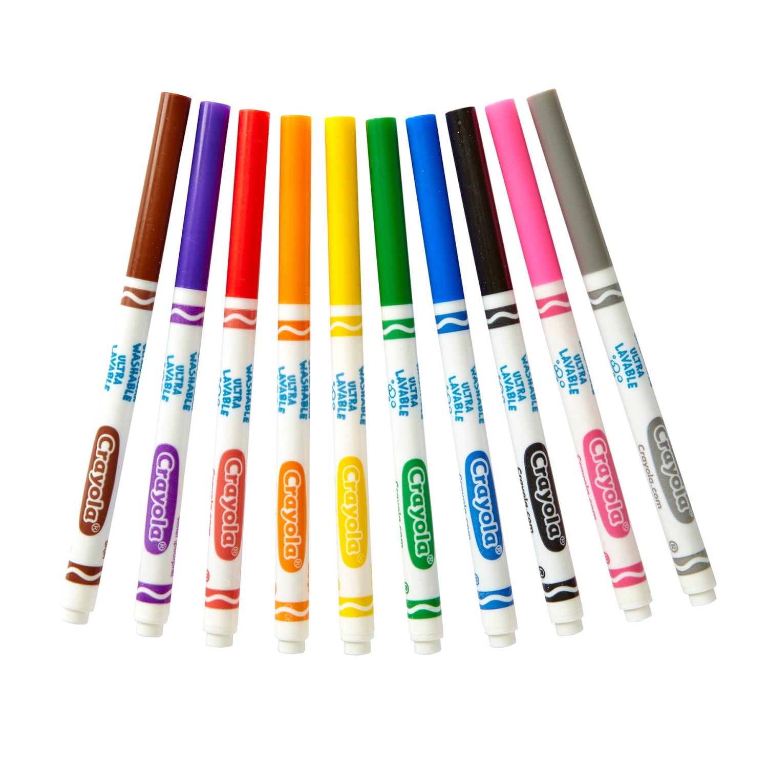 Crayola Ultra-Clean Markers, Fine Line, Classic Colors, 10 Per Pack, Set Of 8 Packs - Image 6