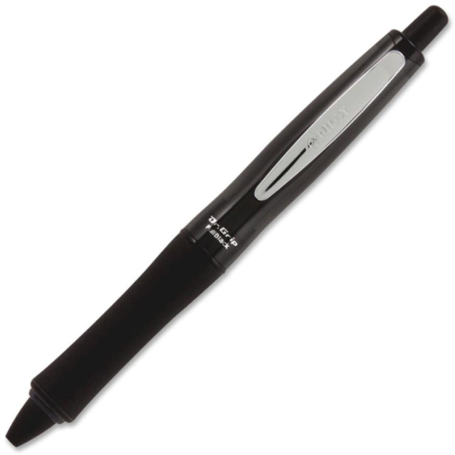 Pilot Dr. Grip Retractable Ballpoint Pen, Medium Point, 1.0 mm, Black Barrel, Black Ink - Image 5
