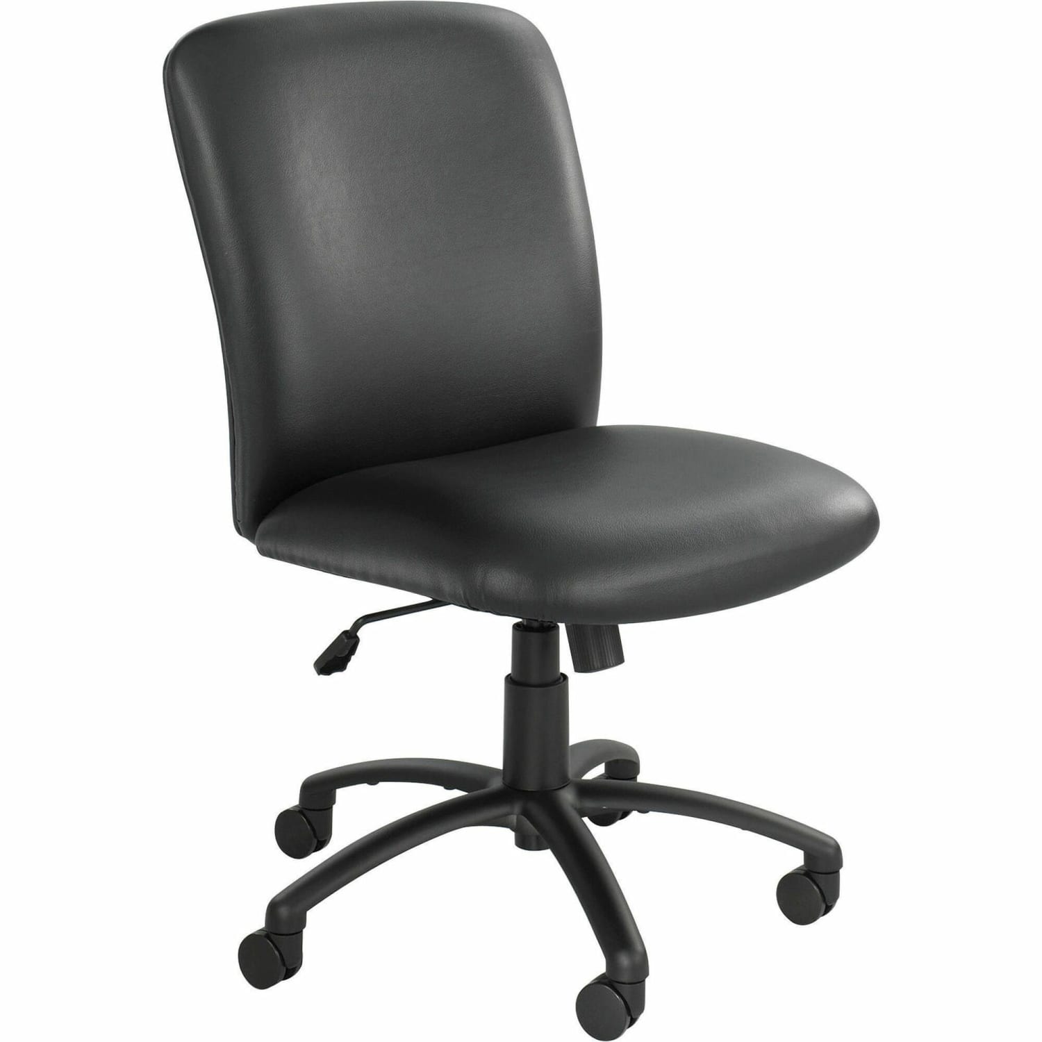 Safco Uber Big & Tall 24-Hour Ergonomic High-Back Chair, Black Frame, Black Vinyl, Option Arms Sold Separately - Image 4