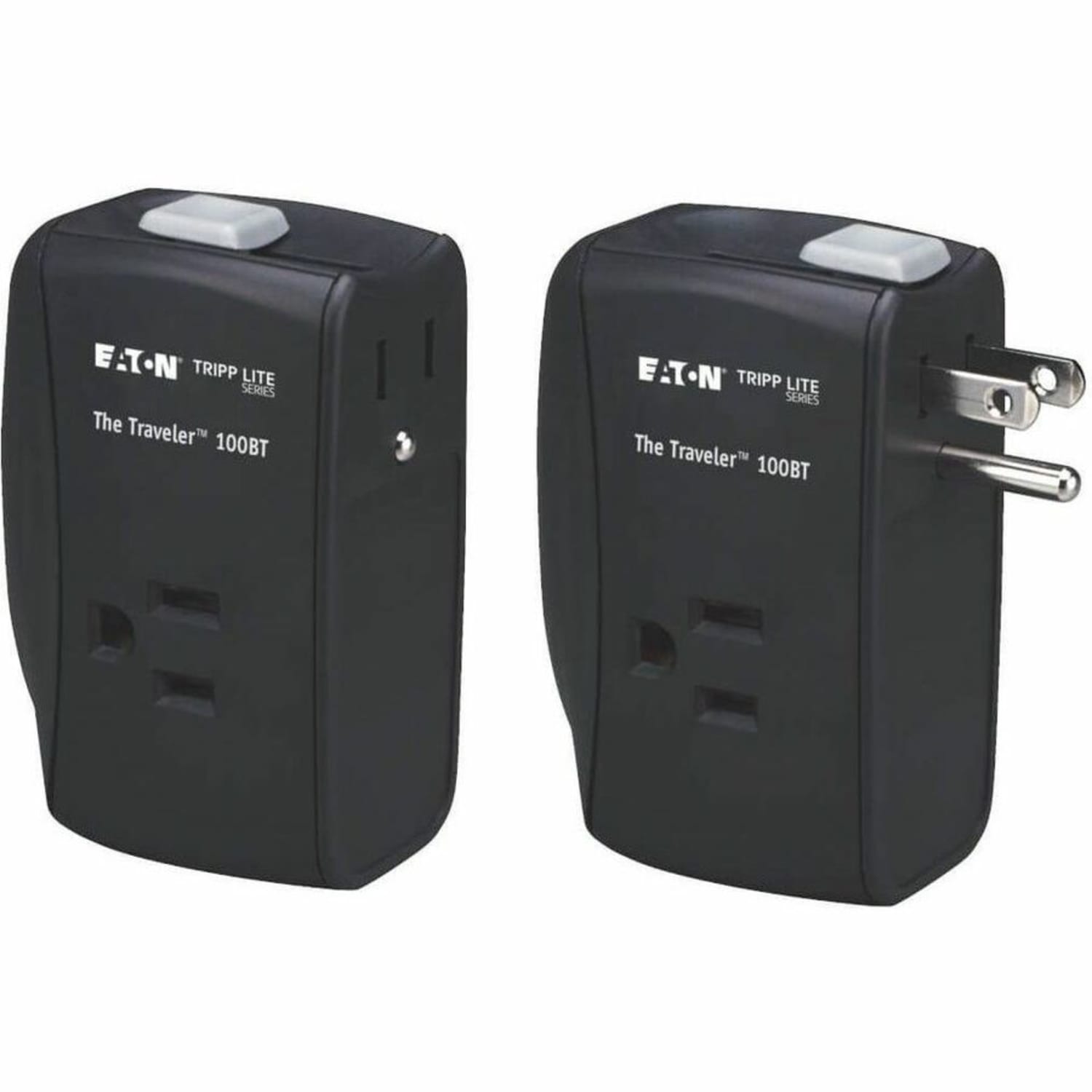 Eaton Tripp Lite Series Notebook Surge Protector Wallmount Direct Plug In 2 Outlet RJ45 - Surge protector - TRAVELER100BT - Image 5
