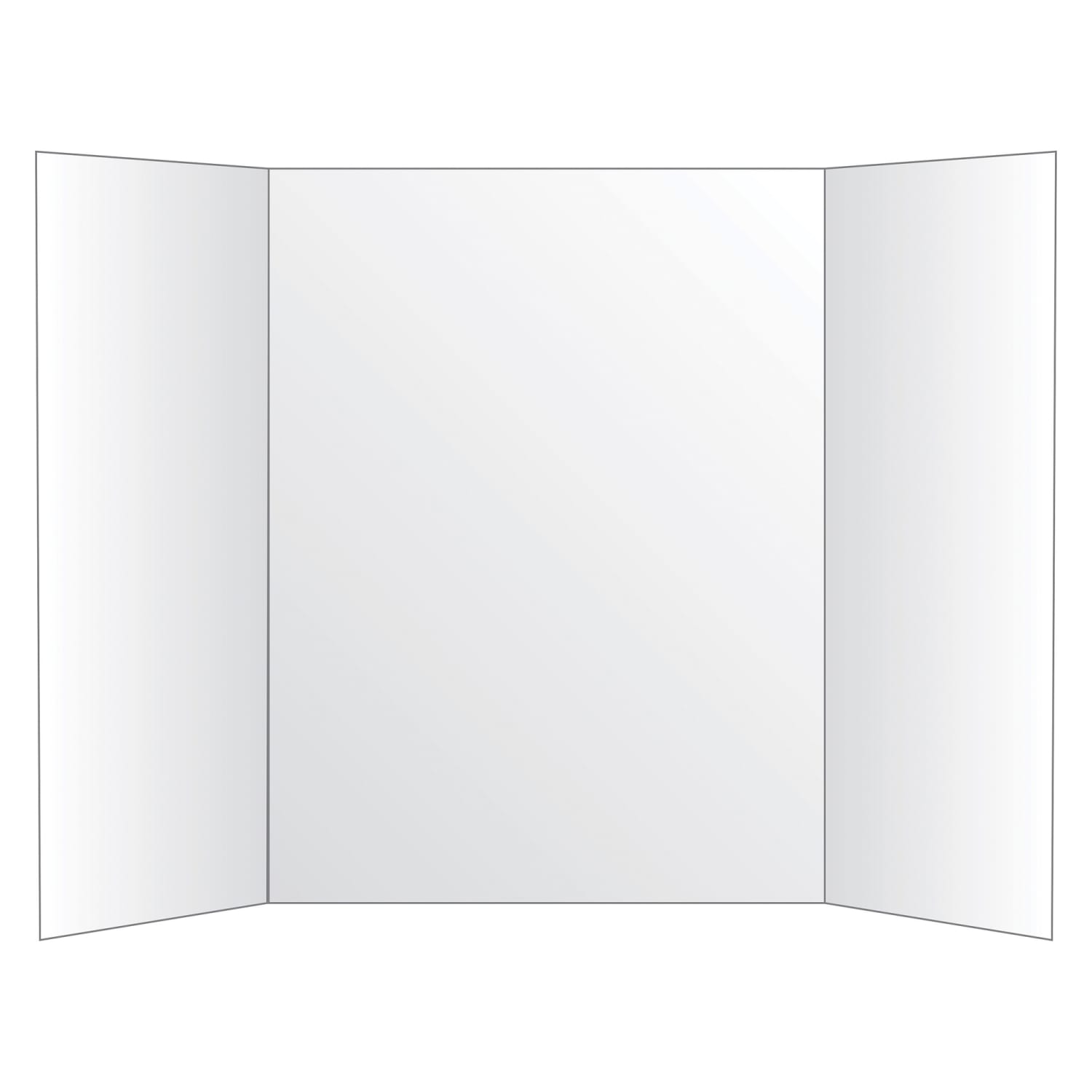 Office Depot Brand Tri-Fold Project Board, 36in x 48in, White
