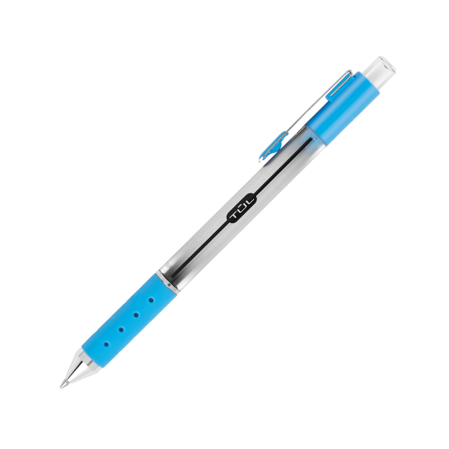 TUL Retractable Gel Pens, Medium Point, 0.7 mm, Silver Barrel, Assorted Ink, Pack Of 4 - Image 6
