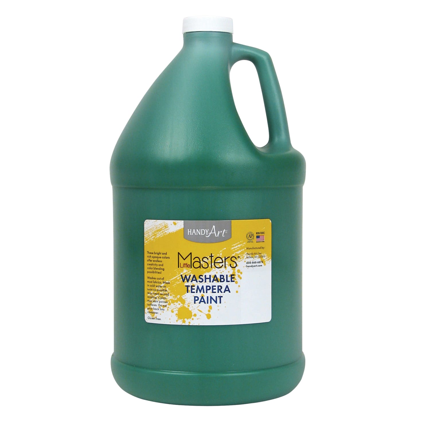 Little Masters Washable Tempera Paint, 128 Oz, Green, Pack Of 2 - Image 3