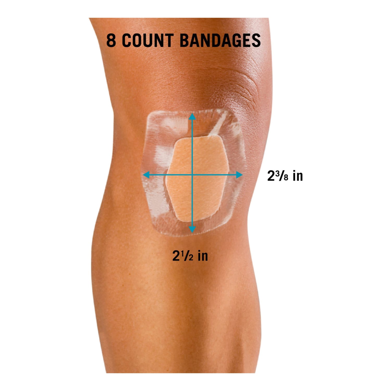 3M Nexcare Waterproof Bandages, 2 3/8in x 3 1/2in, Pack Of 8 - Image 6