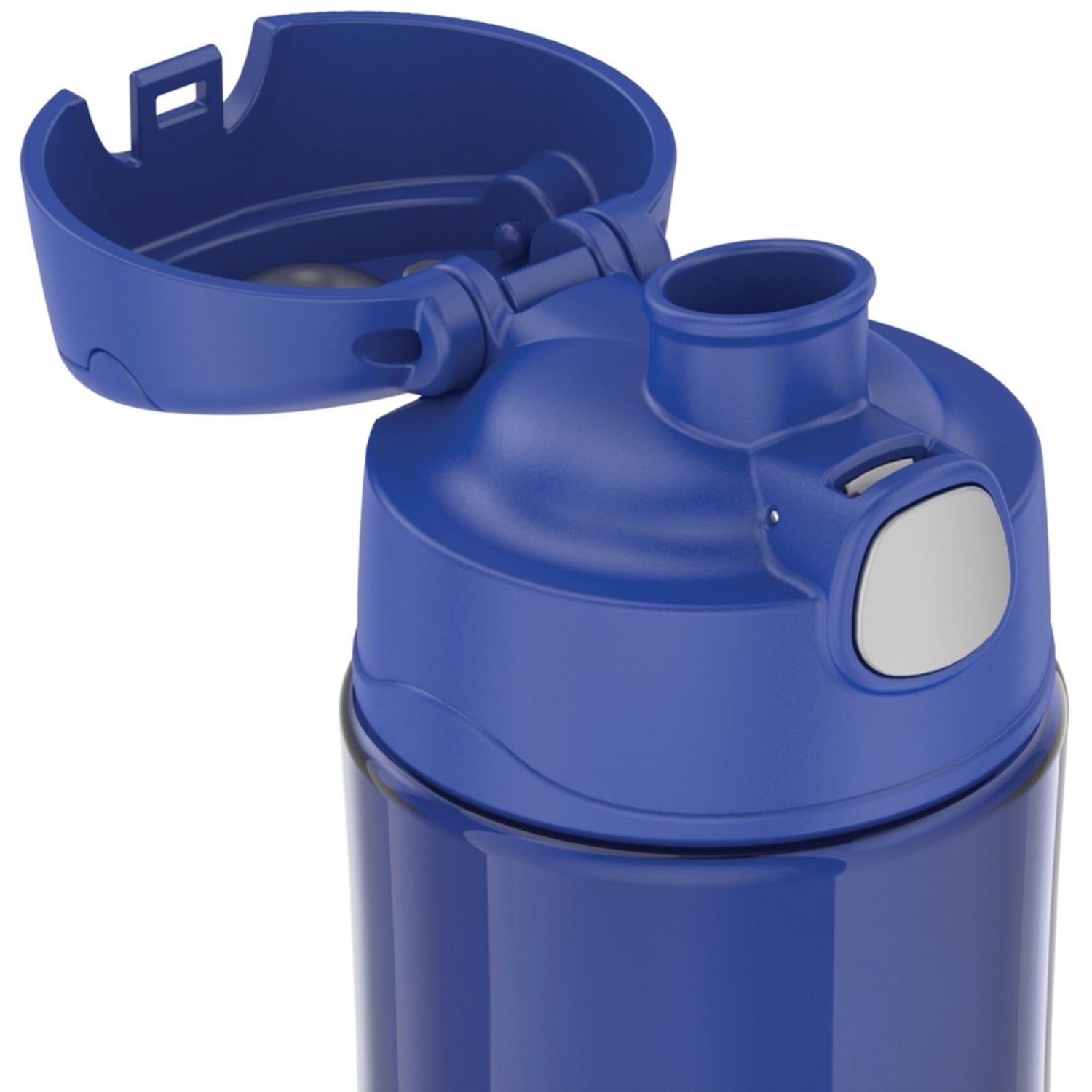 Thermos Kids Plastic Water Bottle with Spout Lid 16Oz - 16 fl oz - Blueberry, Blue - Tritan, Stainless Steel - Image 4