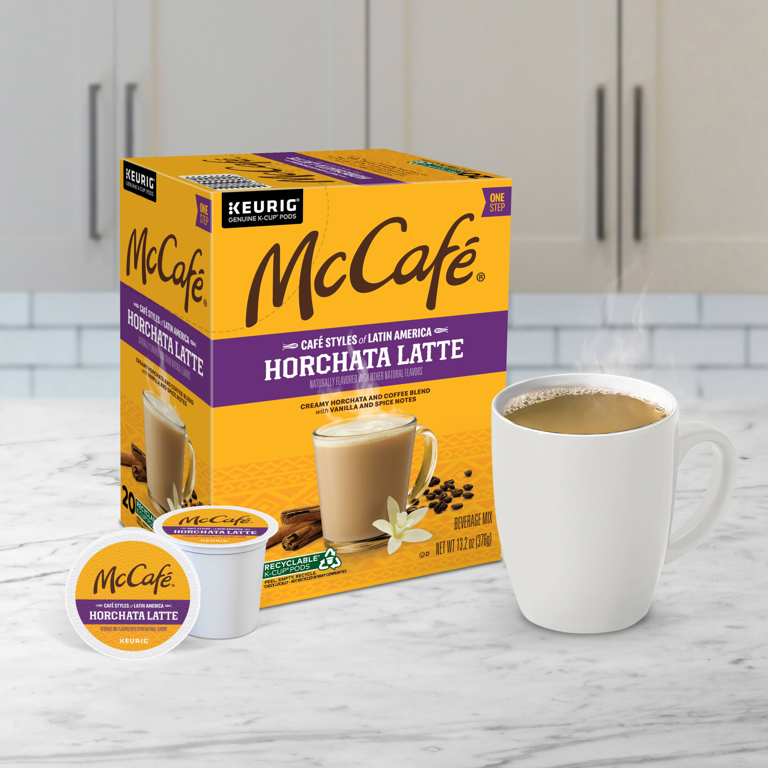 McCafe K-Cup Horchata Latte Medium Roast K-Cups, Box Of 20 K-Cups - Image 6