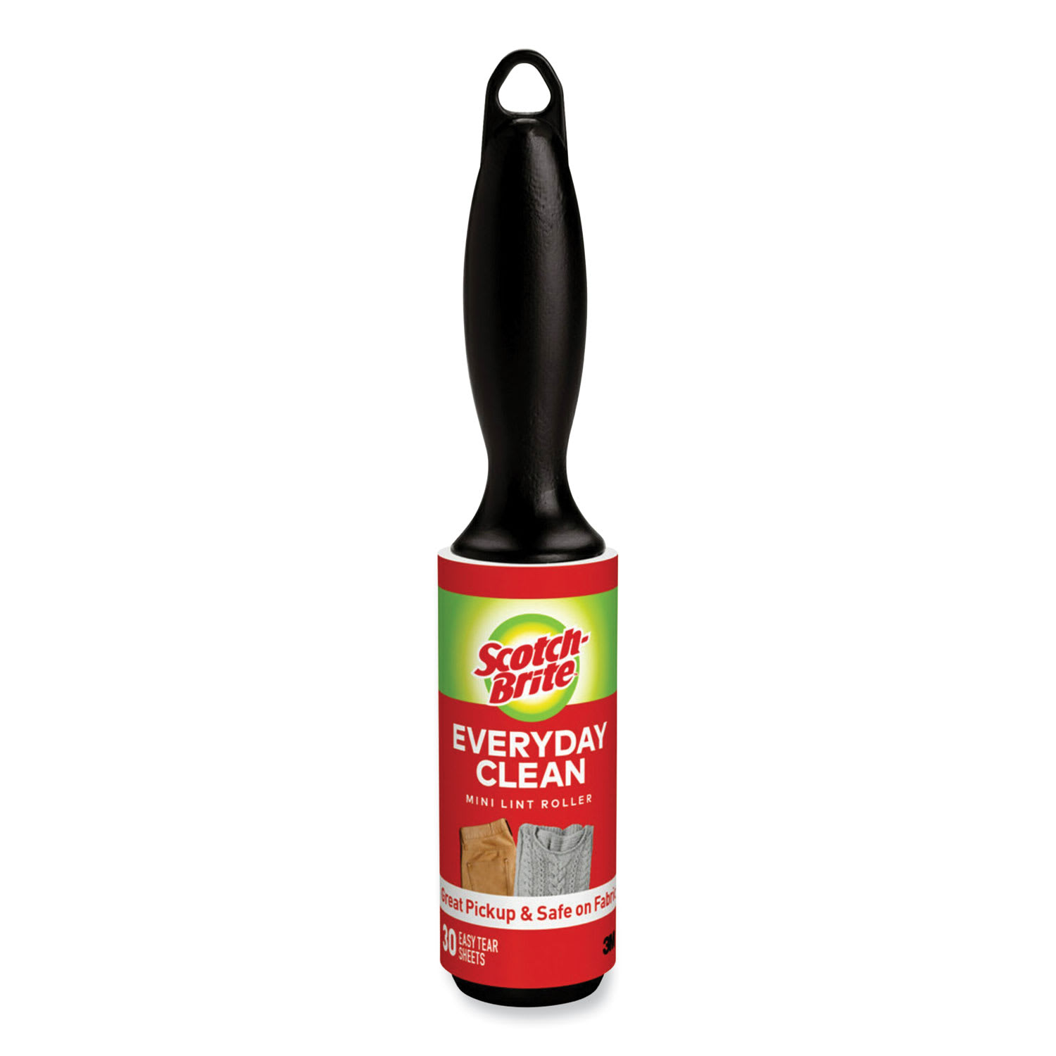 Scotch-Brite Everyday Clean Mini Lint Roller, 30 Sheets/Roll, 24/Carton - Image 3