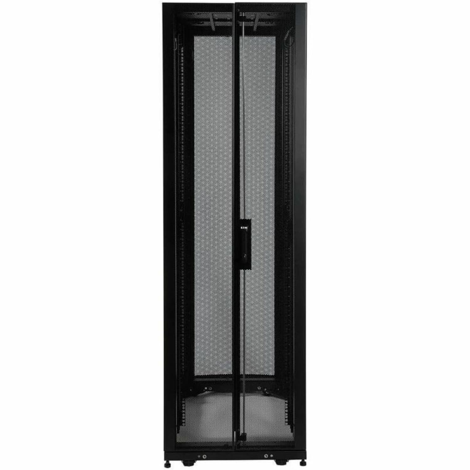 Eaton Tripp Lite Series 45U Rack Enclosure Server Cabinet Doors No Sides 3000lb Capacity - Rack cabinet - black - 45U - 19in - Image 3
