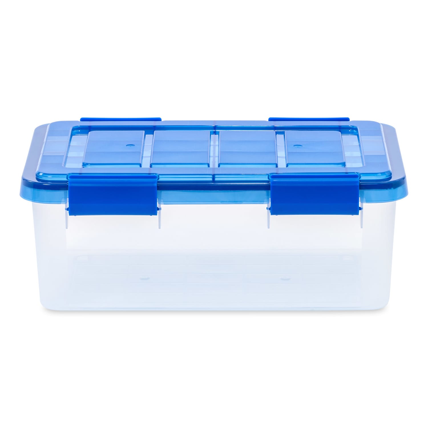 Iris Ultimate Weathertight Storage Boxes, 17-7/16inL x 16-3/16inW x 10-1/4inH, 16 Qt, Clear, Set Of 6 Boxes - Image 3