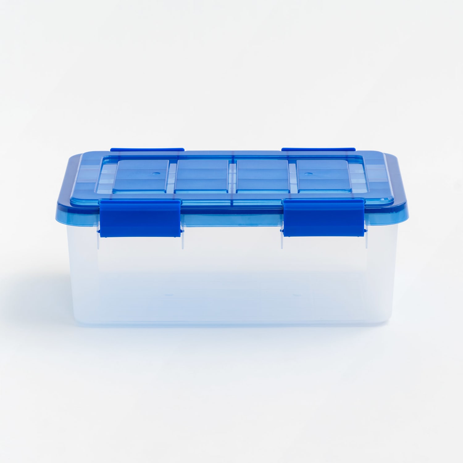 Iris Ultimate Weathertight Storage Boxes, 17-7/16inL x 16-3/16inW x 10-1/4inH, 16 Qt, Clear, Set Of 6 Boxes - Image 4