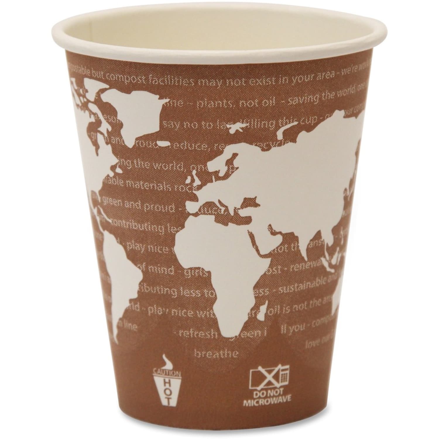 Eco-Products World Art, Hot Cups, 8 Oz, Pack Of 50 - Image 6