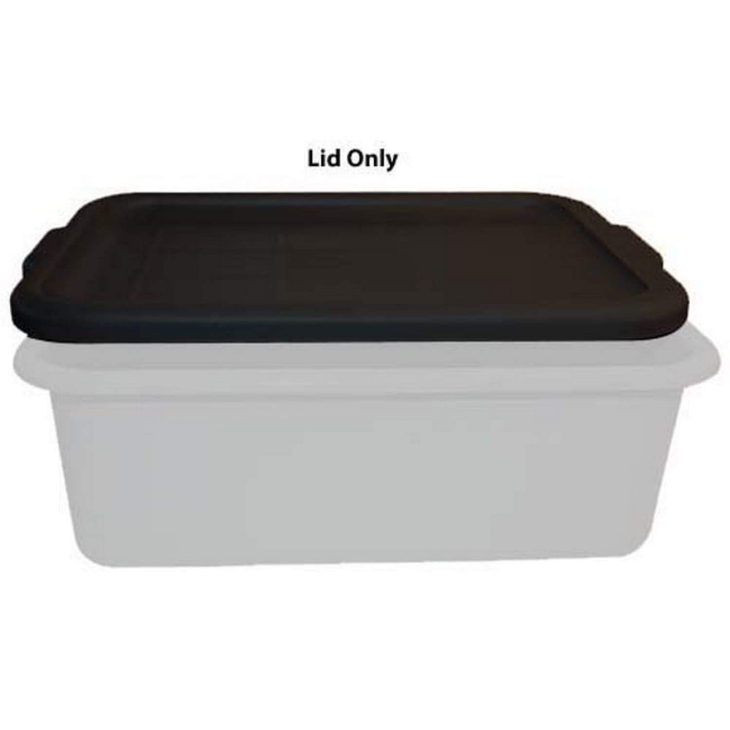 Winco Bus Tub Lid, 1inH x 16inW x 21-7/8inD, Black - Image 3