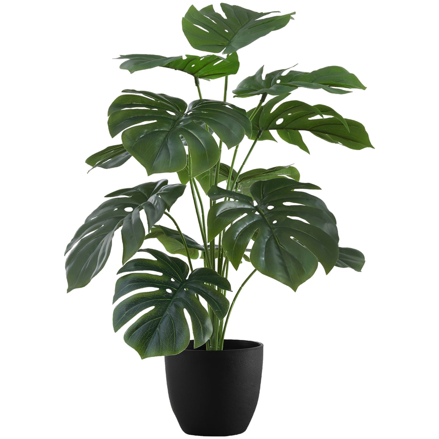 Monarch Specialties Krista 23-1/2inH Artificial Plant With Pot, 23-1/2inH x 20inW x 20inD, Green