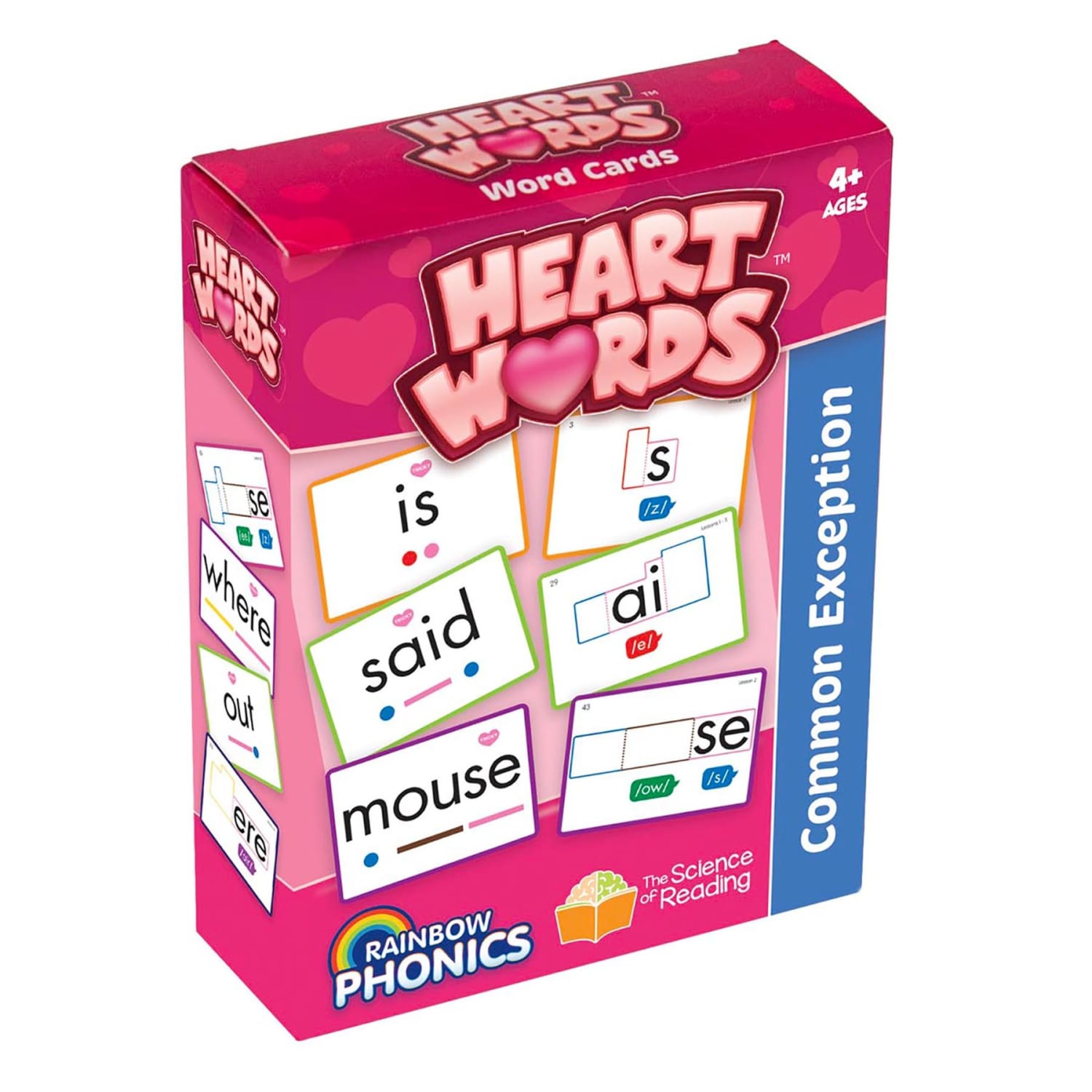 Junior Learning Rainbow Phonics Heart Word Cards With Common Exception Words - Image 4