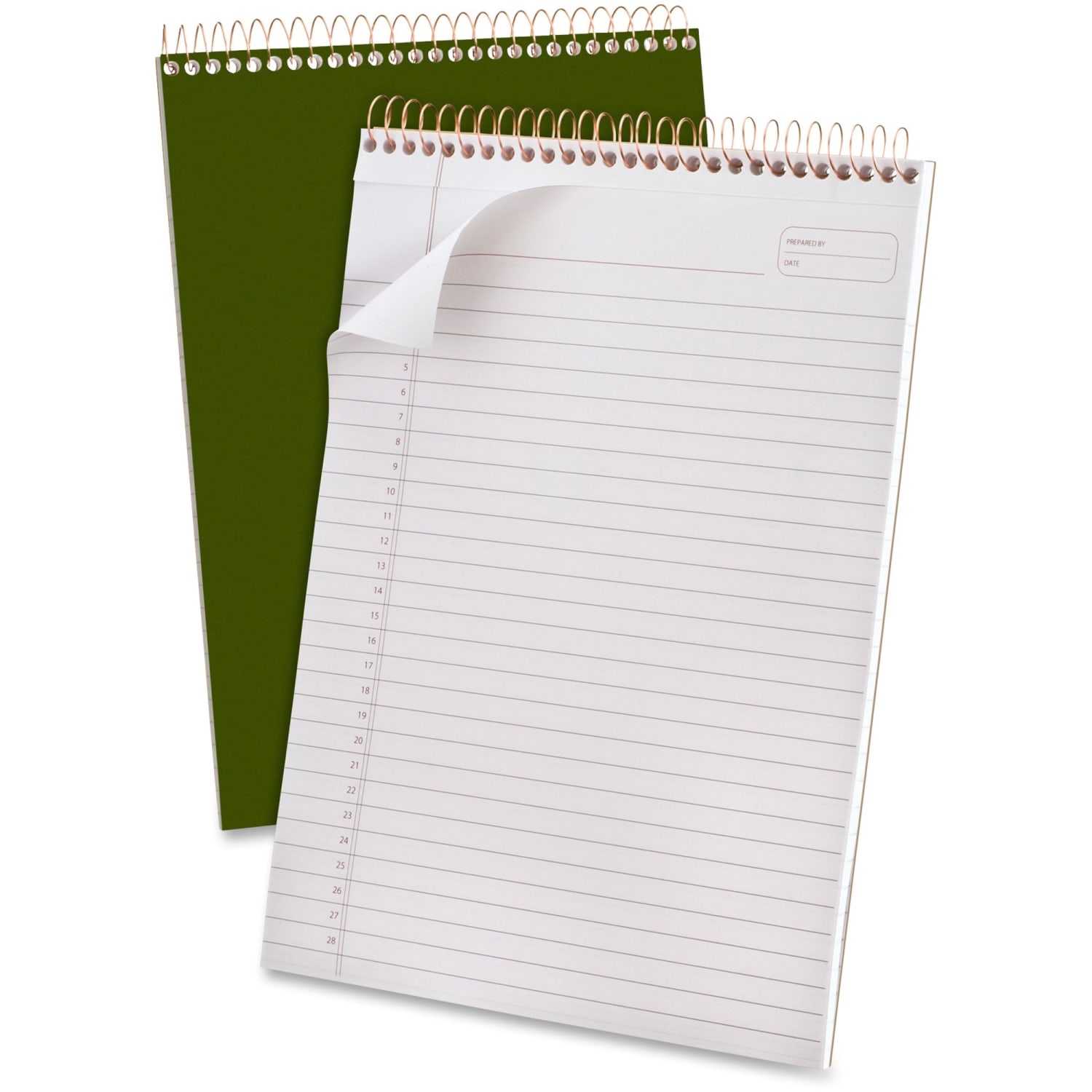 Ampad Gold Fibre Classic Wirebound Legal Pads - 70 Sheets - Wire Bound - 0.34in Ruled - 20 lb Basis Weight - 20811 - Image 3