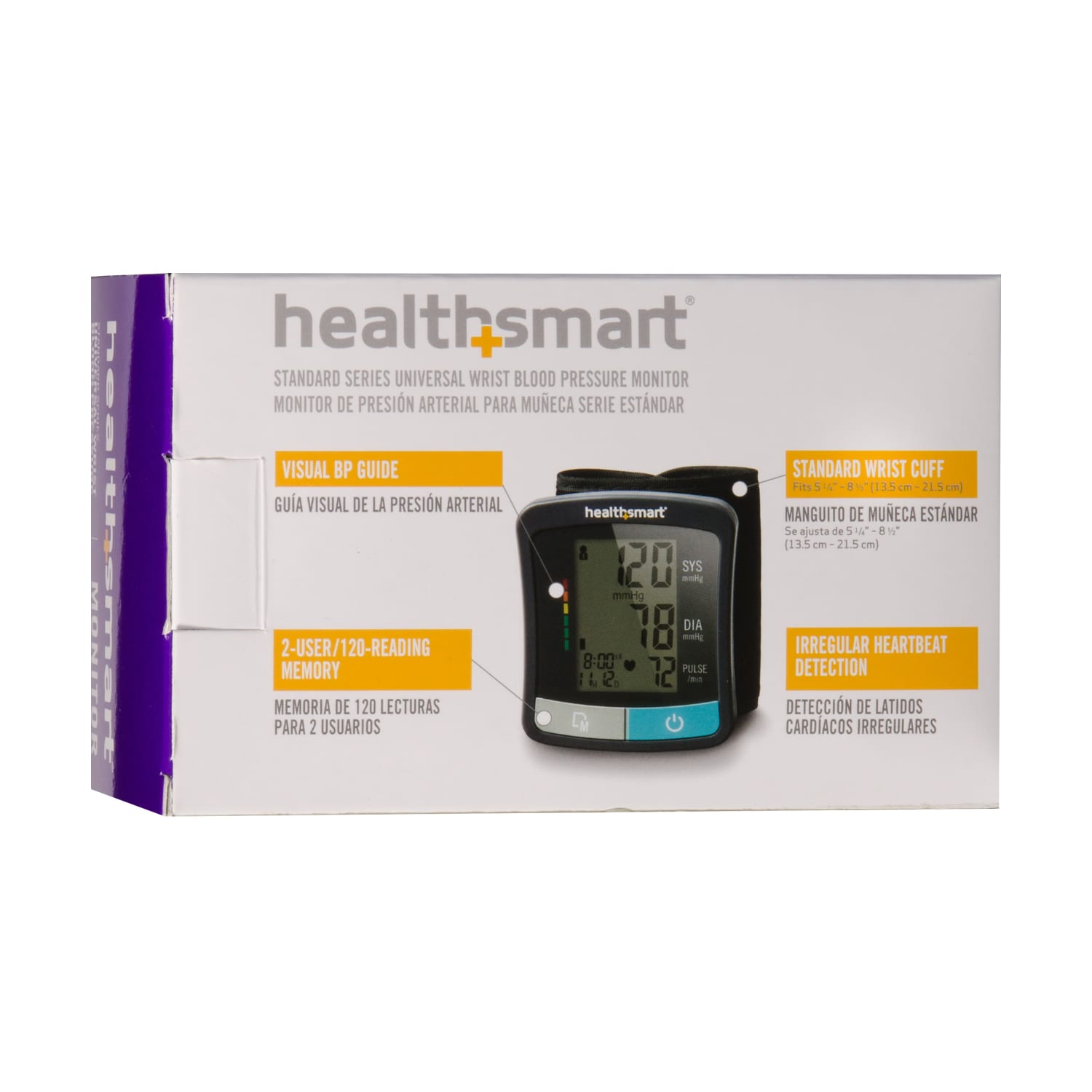 HealthSmart Standard Series Wrist Digital Blood Pressure Monitor, Black/Gray - Image 6