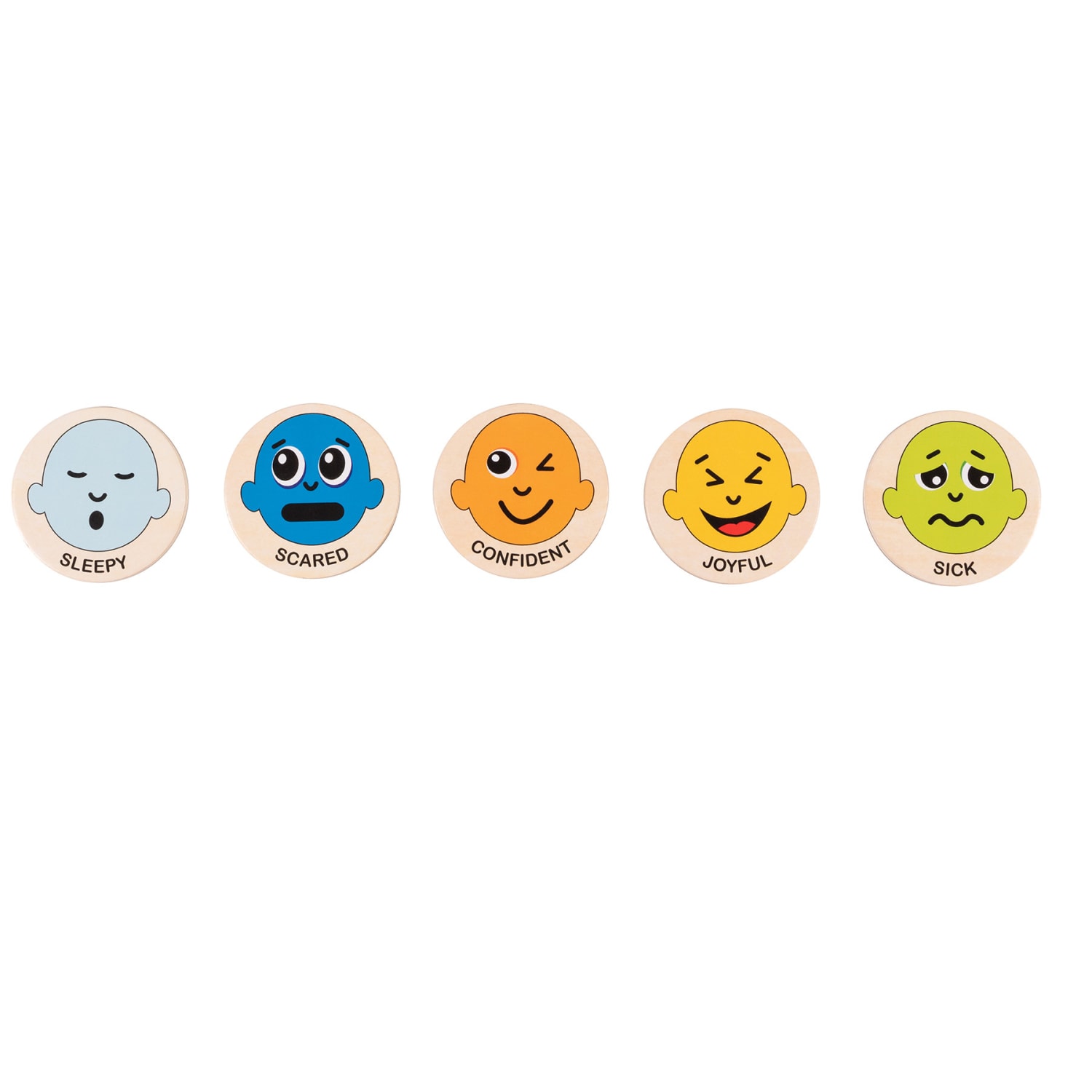 Spark & Wow Emotions Wooden Magnets, Multicolor, Pre-K, Set Of 20 Magnets - Image 6