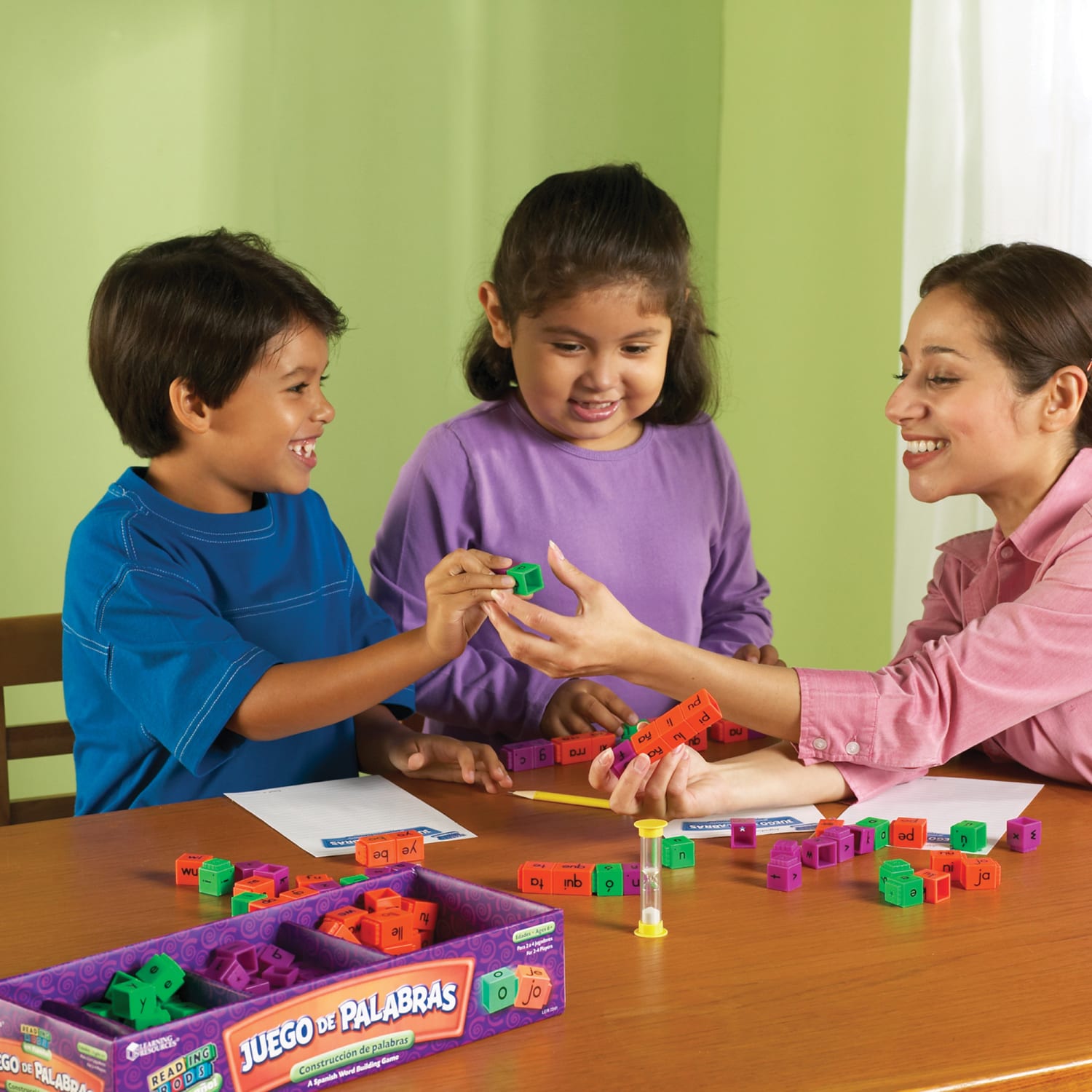 Learning Resources Juego de Palabras Spanish Reading Rods Word Game - Image 5