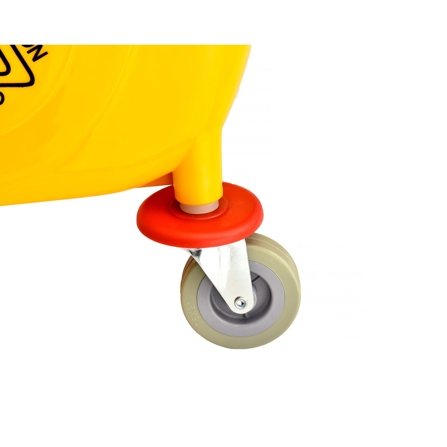 Alpine PVC Mop Bucket And Side Press Wringer, 36 Qt, Yellow - Image 4