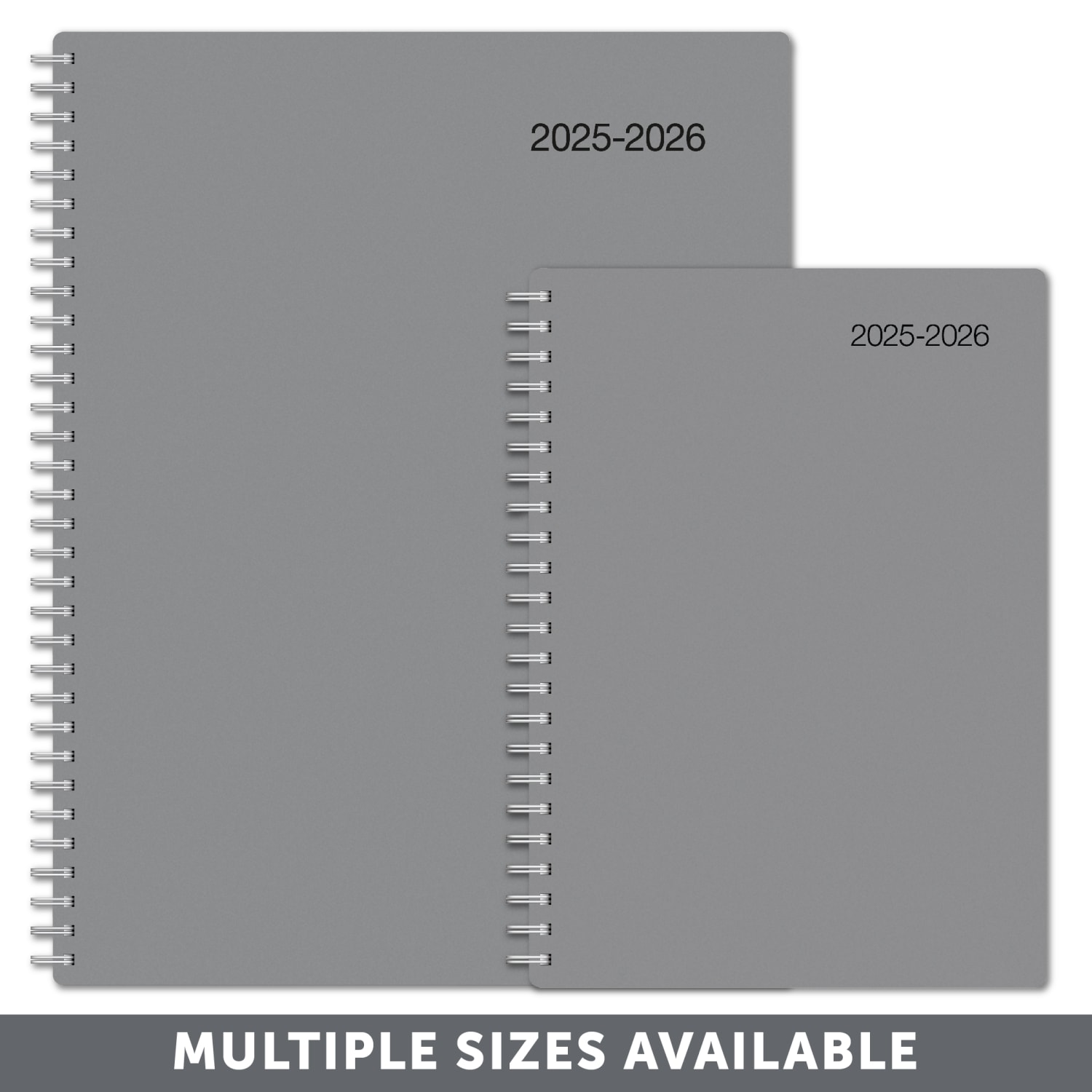2025-2026 Office Depot Brand Weekly/Monthly Academic Planner, 8-1/2in x 11in, 30% Recycled, Gray, July 2025 To June 2026 - Image 5