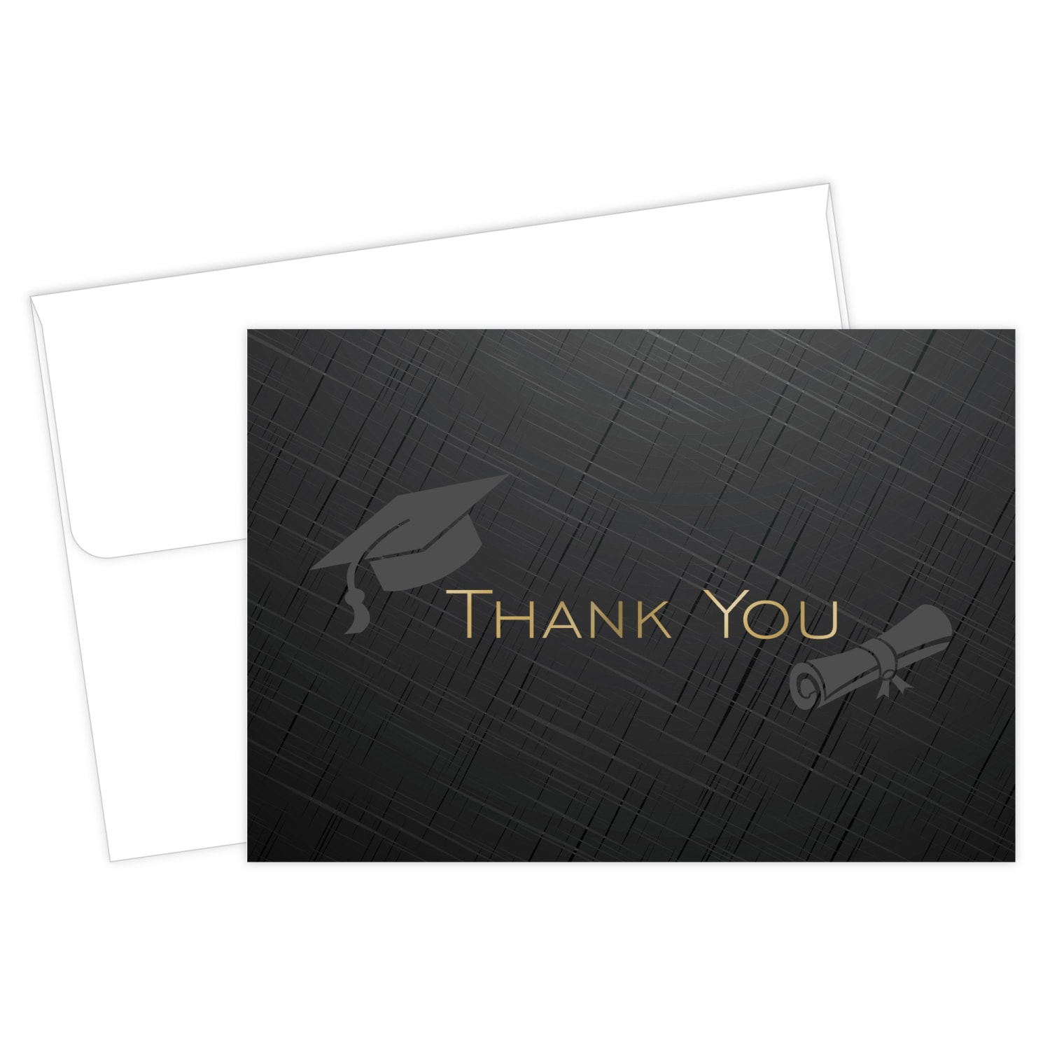 Great Papers! Thank You Note Cards, 4-7/8in x 3-3/8in, Grad Hat/Gold Foil, Pack Of 50 Note Cards - Image 3