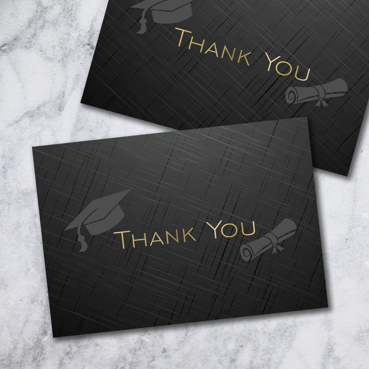 Great Papers! Thank You Note Cards, 4-7/8in x 3-3/8in, Grad Hat/Gold Foil, Pack Of 50 Note Cards - Image 4
