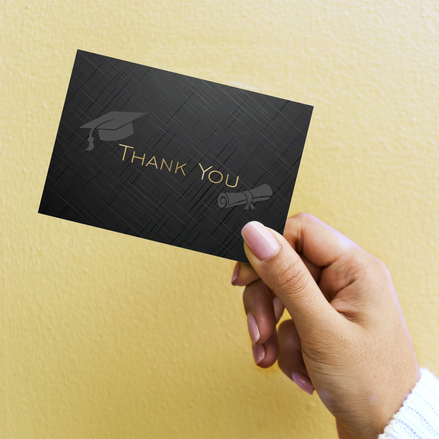Great Papers! Thank You Note Cards, 4-7/8in x 3-3/8in, Grad Hat/Gold Foil, Pack Of 50 Note Cards - Image 5