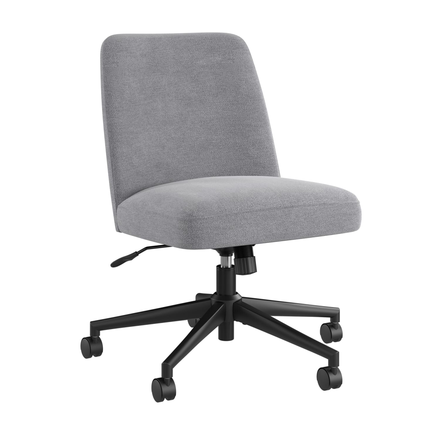 Bush Furniture Serenity Fabric Mid Back Armless Office Chair with Wheels, Cool Gray, Standard Delivery Service - Image 6