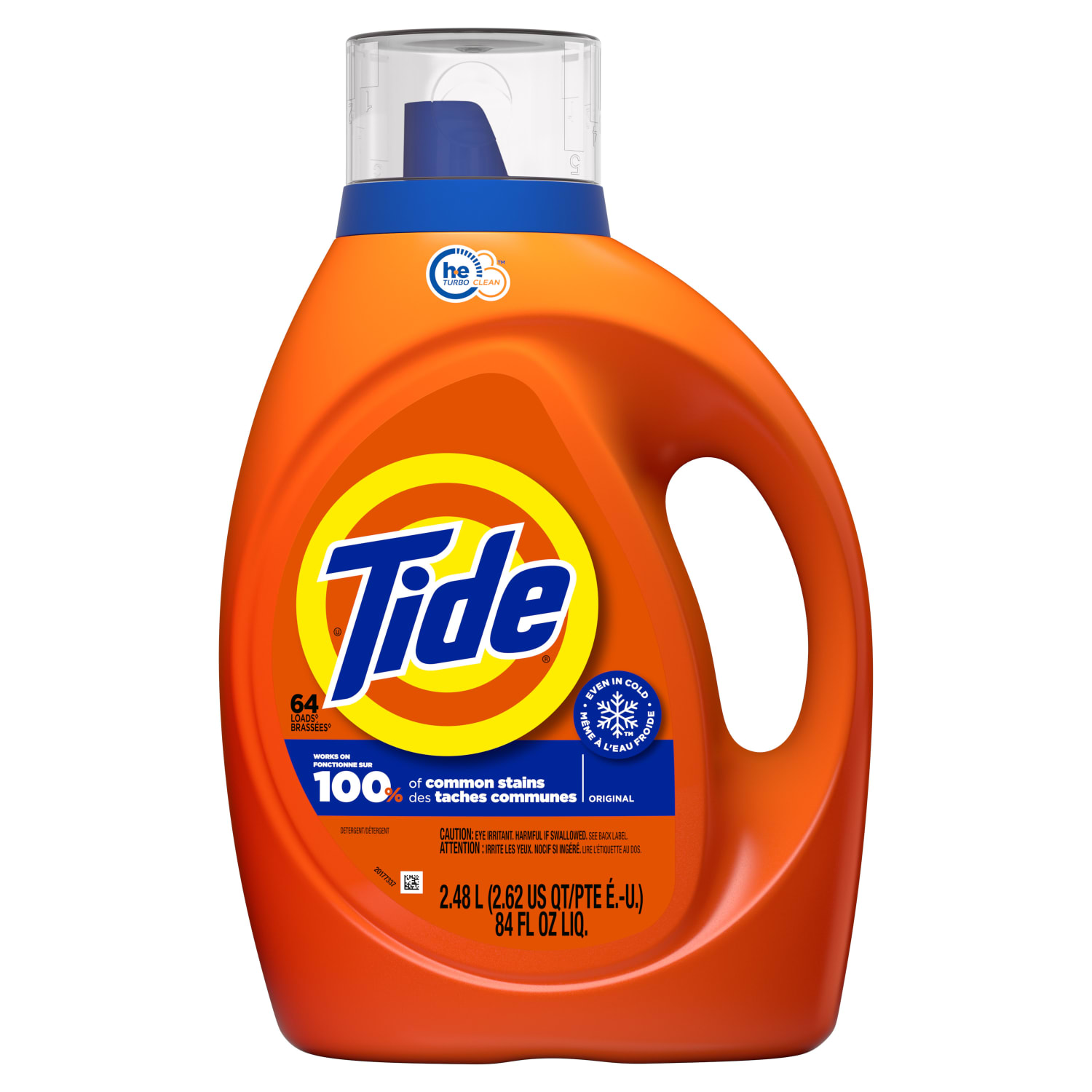 Tide Laundry Detergent Liquid, Original Scent, 64 Loads, 84 FL OZ, Works on 100% of Common Stains, Laundry Soap, Liquid Laundry Detergent - Image 4