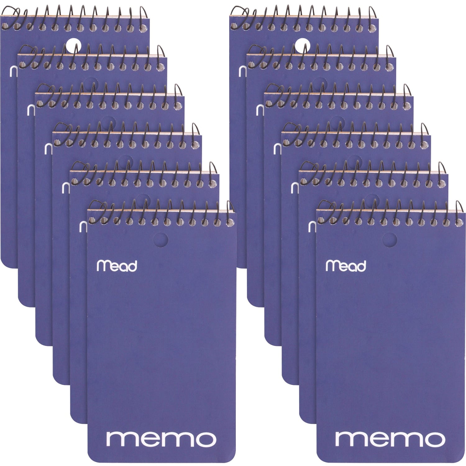 Mead Wirebound Memo Book - 60 Sheets - 120 Pages - Wire Bound - College Ruled Front Ruling - 3inx5in Sheet Size - 45354PK