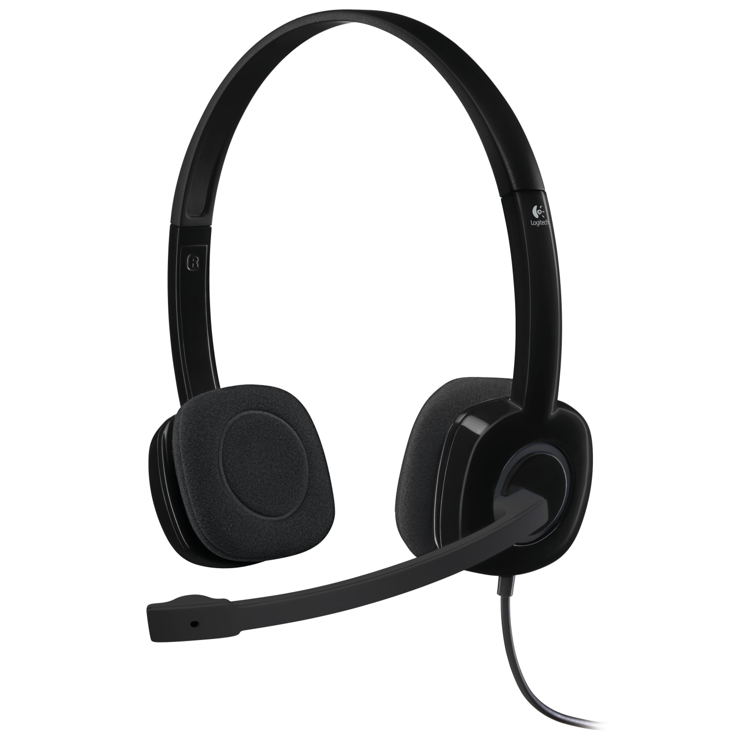 Logitech H151 On-Ear Stereo Headset, Black