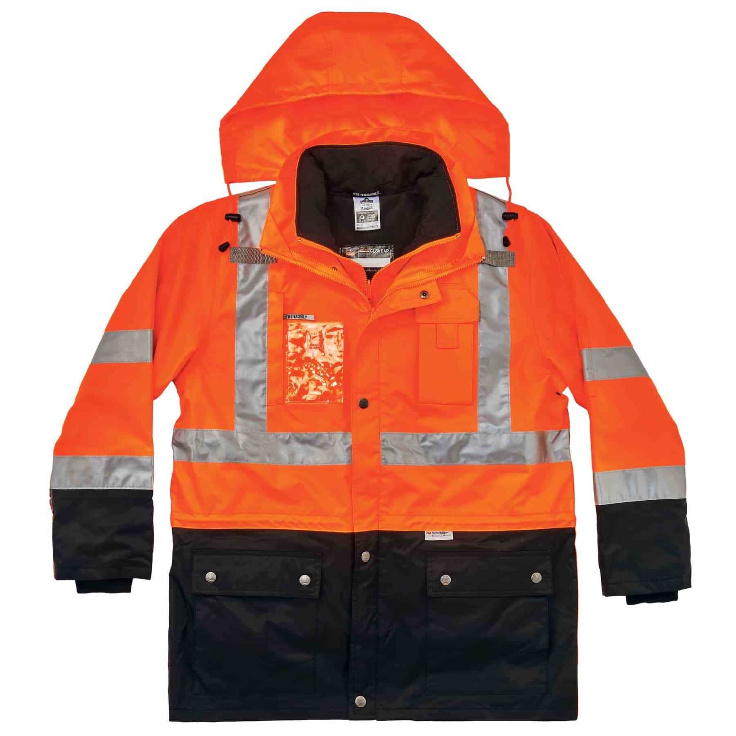 Ergodyne GloWear 8388 4-In-1 Type R Class3/2 Thermal Jacket Kit, Small, Orange - Image 5