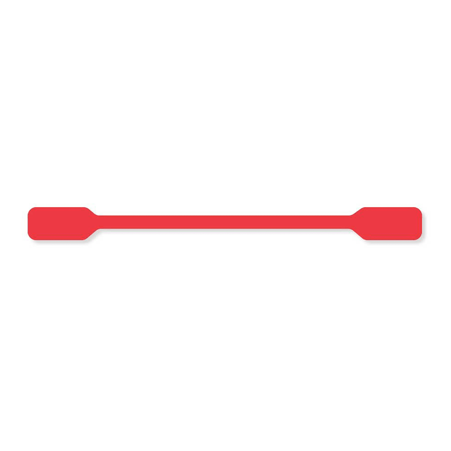 Hoffman Tamper-Evident Labels, 7690-01-290-5172, Rectangle, 1/2in x 6in, Red
