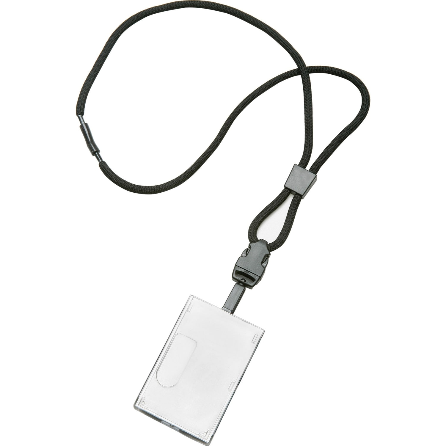 SKILCRAFT Smart Card Holder Lanyard, 36in, Black (AbilityOne 8455-01-613-0195) - Image 3