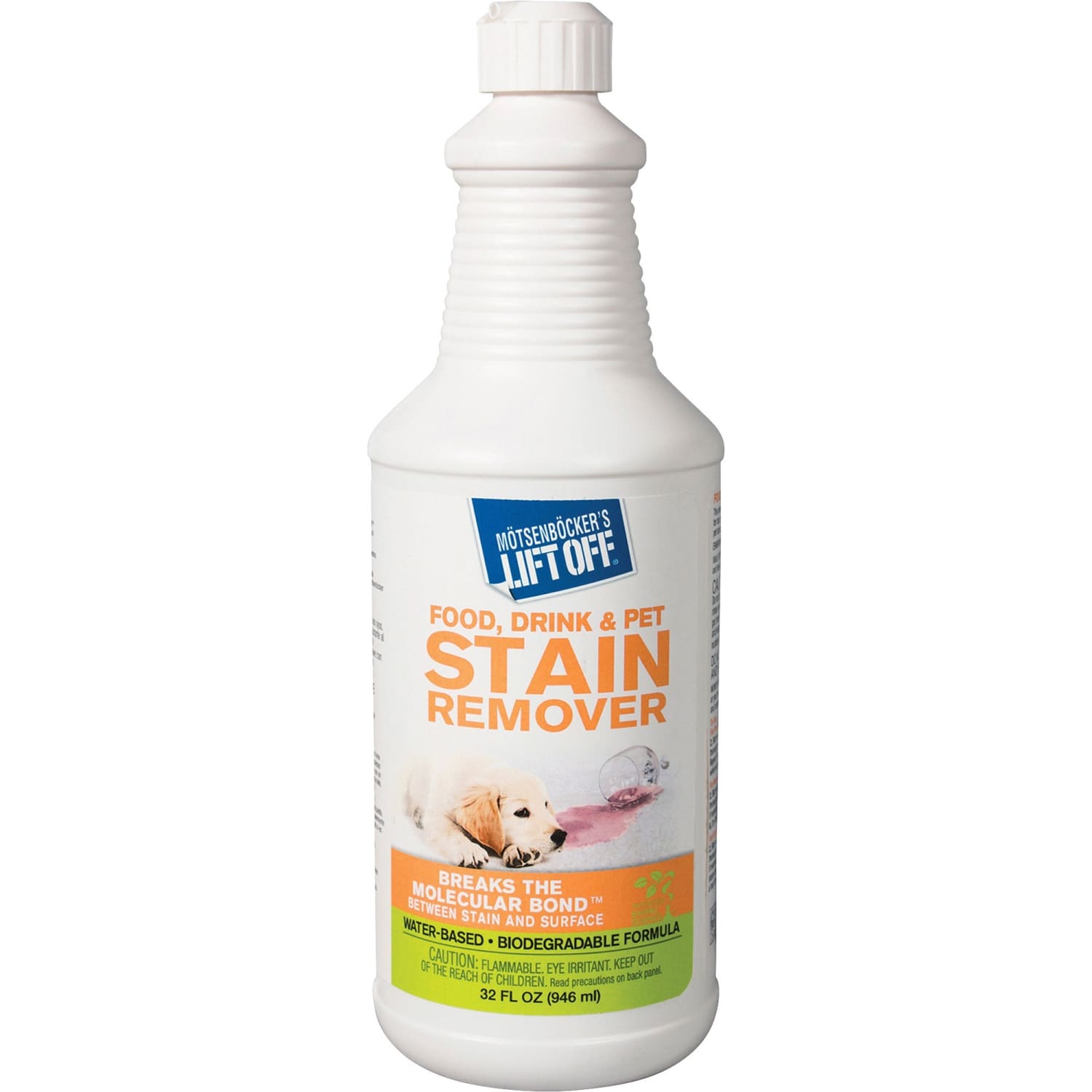 MOtsenbOckers Lift Off Food/Drink/Pet Stain Remover - 32 fl oz (1 quart)Bottle - 6 / Carton - White - Image 3