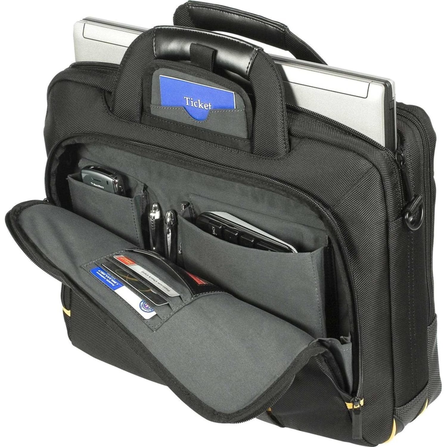 Targus Meridian II Briefcase With 15.6in Laptop Pocket, Black - Image 4