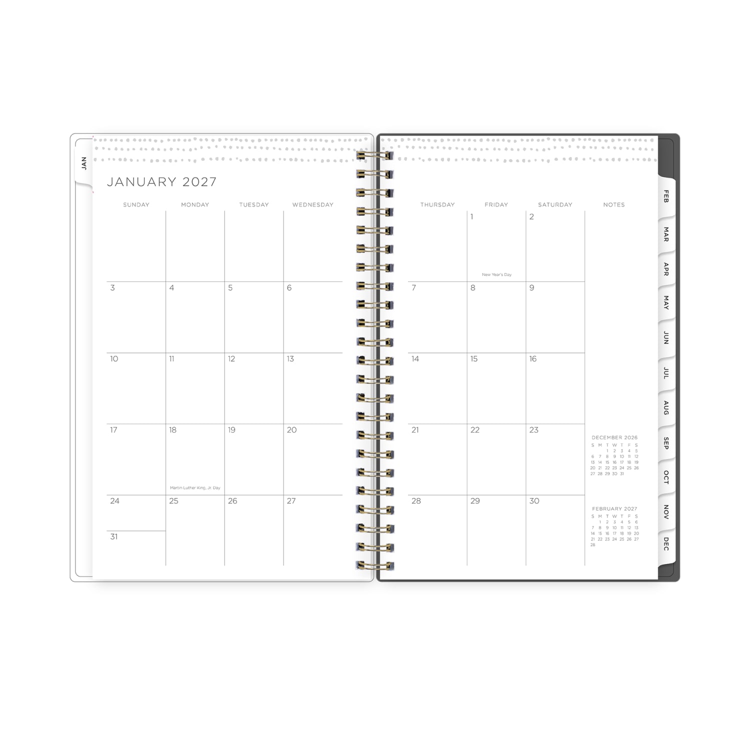 2027 Blue Sky Midnight Garden Weekly/Monthly Planning Calendar, 5x8, 0%, PP, Jan-Dec, RY27 - Image 4