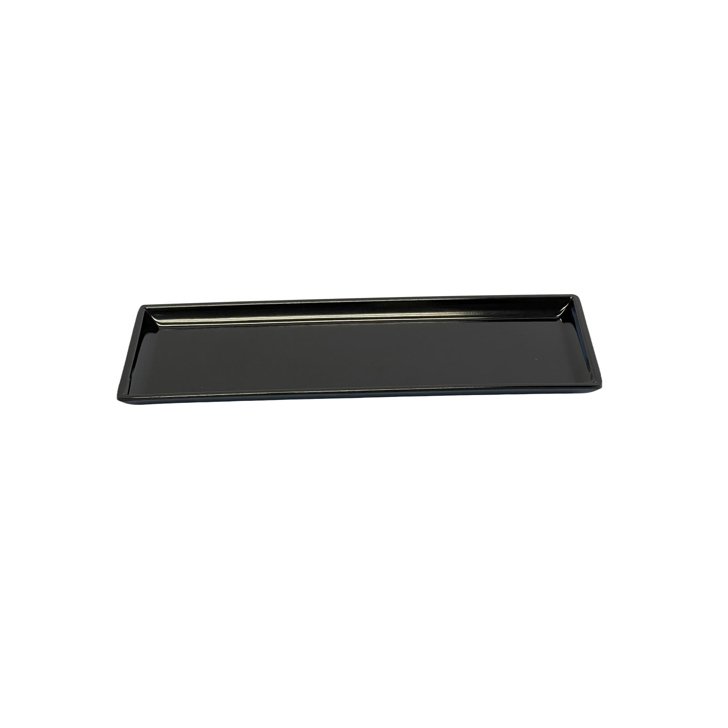 Hospitality Source Del Mar Bath Set Amenity Trays, 10-1/2in x 4-1/2in x 1/2in, Black, Pack Of 24 Trays - Image 3