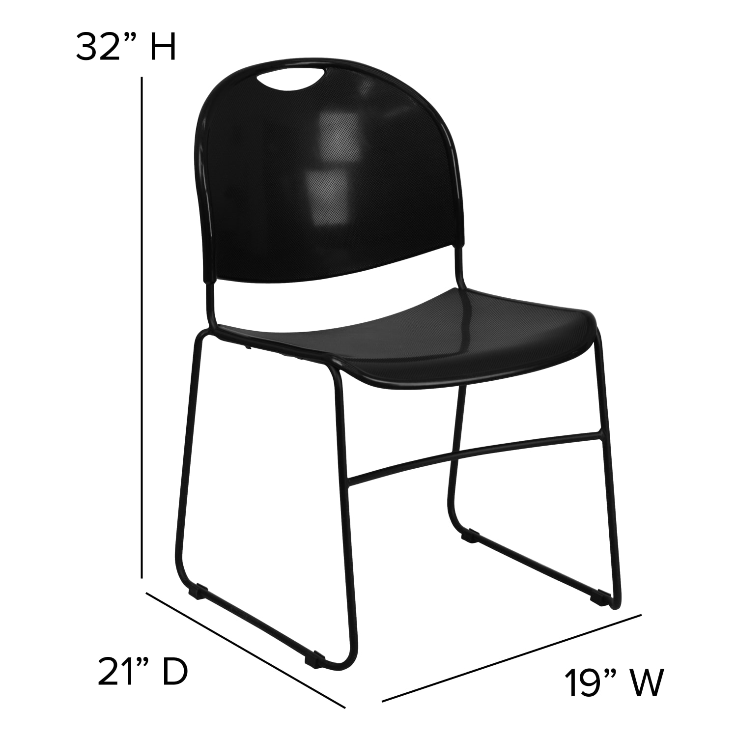 Flash Furniture HERCULES Plastic UltraCompact Stack Chair Black PopularChairscom Flash Furniture HERCULES Plastic Ultra Compact Stack Chair Black PopularChairscom
