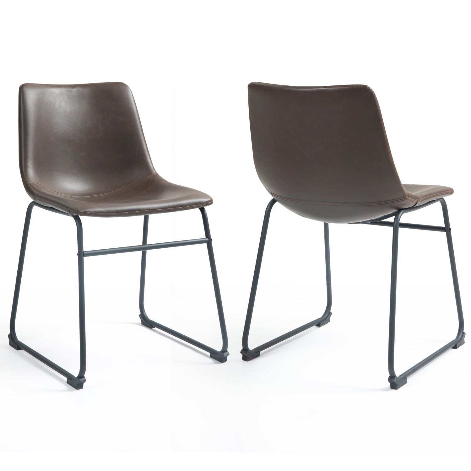 Glamour Home Adan Dining Chairs, Dark Brown, Set Of 2 Chairs - Image 3